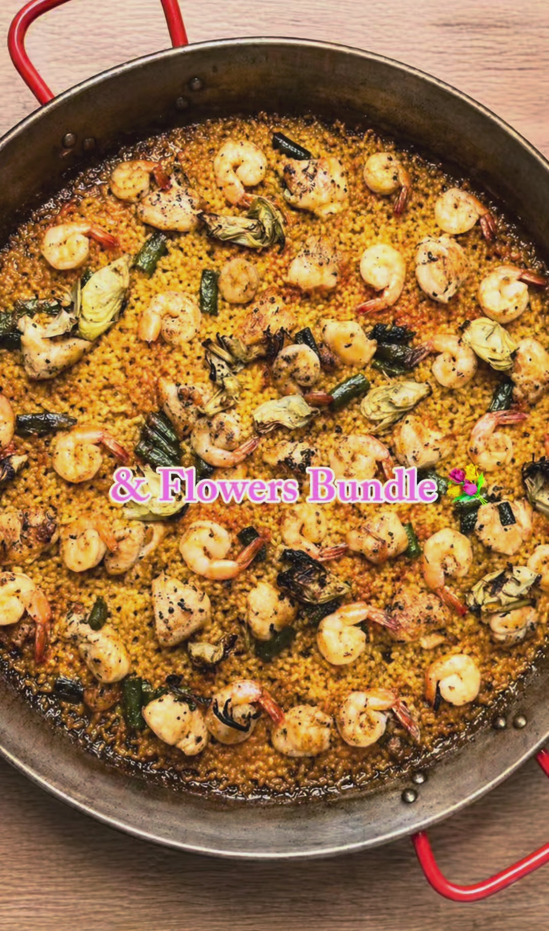 (SOLD OUT) Mother’s Day Paella + Fresh Flowers Bundle (Limited Item!)